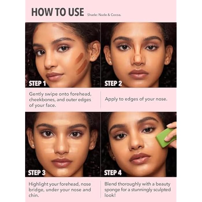 2-IN-1 Matte Contour Stick,Cream Dual Highlight Concealer Stick, Highlighting & Contouring Kit, Bronzer Highlighter Sticks for Face Shaping Makeup, Long Lasting & Waterproof (103) - Image 3